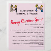 かわいいカップル✨おもしろいブライダルシャワーゲーム (正面/裏面)
