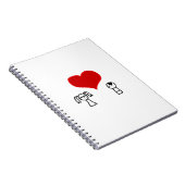 「かわいいカップル」のノート ノートブック (右側)