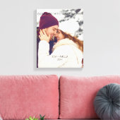 かわいいカップル カスタム写真 キャンバスプリント (インサイチュ (リビング))