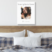 かわいいカップル カスタム写真 キャンバスプリント (インサイチュ (寝室))