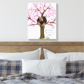 かわいいカップル カスタム写真 キャンバスプリント (インサイチュ (寝室))