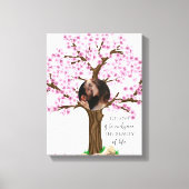 かわいいカップル カスタム写真 キャンバスプリント (正面)