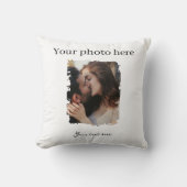 かわいいカップル カスタム写真 クッション (正面)