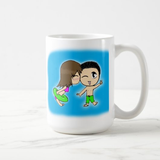 かわいいカップル コーヒーマグカップ (右)