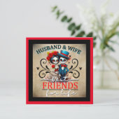 かわいいカップル スカル  シーズンカード (スタンド正面)