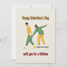 かわいいカップル バレンタインデー シーズンカード