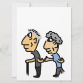 かわいいカップル ✨ 楽しい結婚前お祝いゲーム 招待状 (裏面)