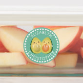 かわいいカップルavcudleアボカドスおもしろい結婚式の引き出物 ラベル (貼付)