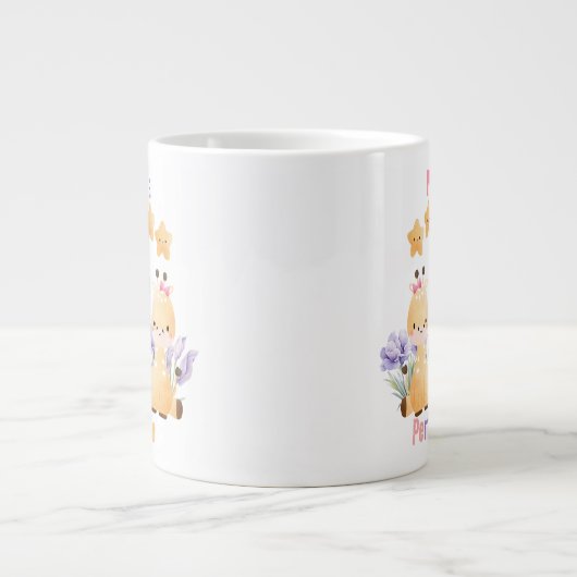 かわいいカップルGiraffe Mug |私たちは完璧なデュオ ジャンボコーヒーマグカップ (正面)