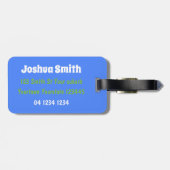 かわいいカトメのスイミングカートラゲッジタグ ラゲッジタグ (裏面横)