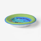 かわいいカトメ水中カートゥーン紙プレート ペーパーボウル (傾斜あり)