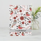 かわいいカナダカッコウ 赤とグレー シーズンカード (スタンド正面)