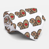 かわいいカナダビーバー ネクタイ (ロール)