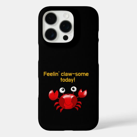 かわいいカニおもしろいデザイン海好き Case-Mate iPhoneケース (裏面)