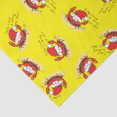 かわいいカニのクリスマスおもしろいホリデーサンタカートゥー 薄葉紙 (詳細)