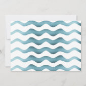 かわいいカニの動物シェルボーイ写真1歳の誕生日 招待状 (裏面)