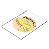 かわいいカニクッカイ カニクッカイのダジャレ ノートブック (左側)