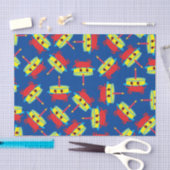 かわいいカニビーチキッズバースデーパーティー 薄葉紙 (クラフト)