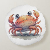 かわいいカニ丸い枕 ラウンドクッション (裏面)