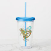 かわいいカニ アクリルタンブラー (正面)