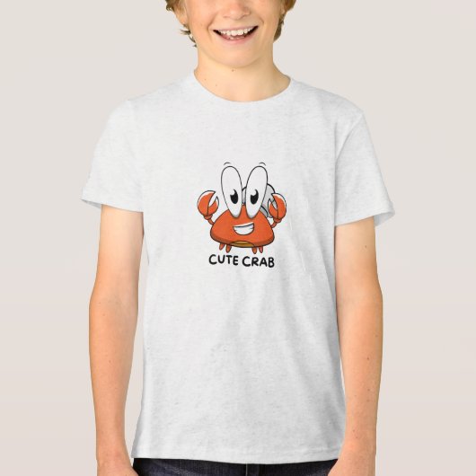 かわいいカニ トライブレンドTシャツ (正面)