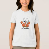 かわいいカニ トライブレンドTシャツ (正面)