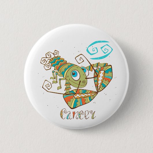 かわいいカニ 缶バッジ (正面)