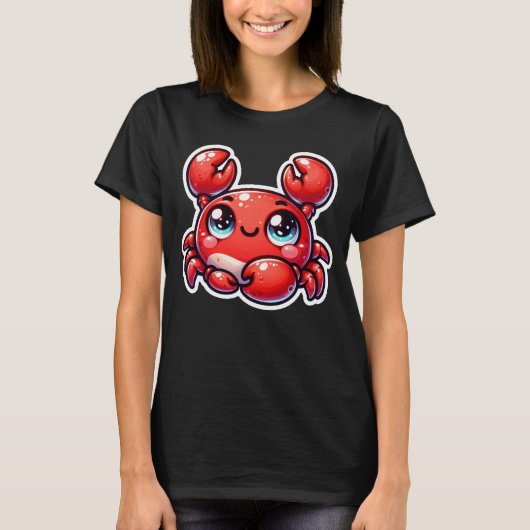 かわいいカニ Tシャツ (正面)