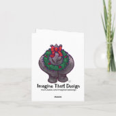 かわいいカバの休日カード シーズンカード (裏面)