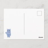 かわいいカバの柄 ポストカード (裏面)