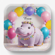 かわいいカバの誕生日パーティー