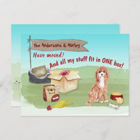 かわいいカバプー犬のおもちゃを動かす新しい家    ポストカード (正面/裏面)