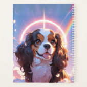 かわいいカバリヤキングチャールズパステルレインボースカイ プランナー手帳 (裏面)