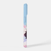 かわいいカバリヤキングチャールズパステルレインボースカイ iPhone 15ケース (右側面)