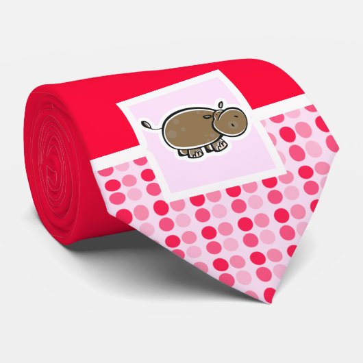 かわいいカバ ネクタイ (ロール)