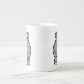 かわいいカバ ボーンチャイナマグカップ (正面)