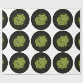 かわいいカバ ラッピングペーパー (フラット)