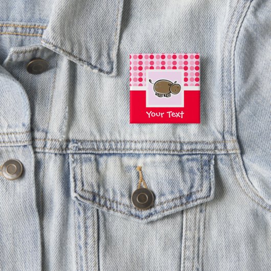 かわいいカバ 缶バッジ (インサイチュ)