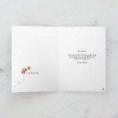 かわいいカピバラと蜂のバレンタインカード カード (内部)