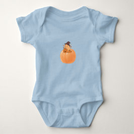 かわいいカピバラのかぼちゃハロウィンTシャツ ベビーボディスーツ