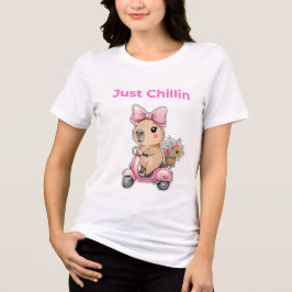 かわいいカピバラのゆるりTシャツ トライブレンドTシャツ