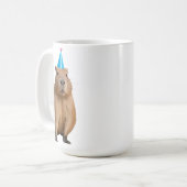 かわいいカピバラのイラスト コーヒーマグカップ (正面左)