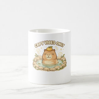 かわいいカピバラのカピバイブス コーヒーマグカップ