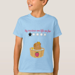 かわいいカピバラのキャラクターデザイン Tシャツ