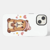 かわいいカピバラのスマホケース iPhoneケース (裏面横)