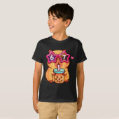 かわいいカピバラのタピオカティー好き 6 7 メメ カワイイ Tシャツ (正面フル)