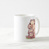 かわいいカピバラのタピオカティー マグカップ (正面右)
