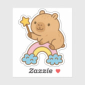 かわいいカピバラのビニールシール シール (シート)