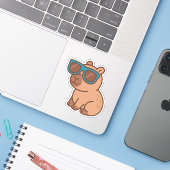 かわいいカピバラのビニールシール シール (ノートパソコンとiPhone)
