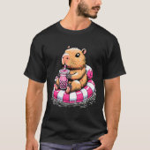 かわいいカピバラのビーズ - 面白いカピバラ ギフト - かわいいC Tシャツ (正面)